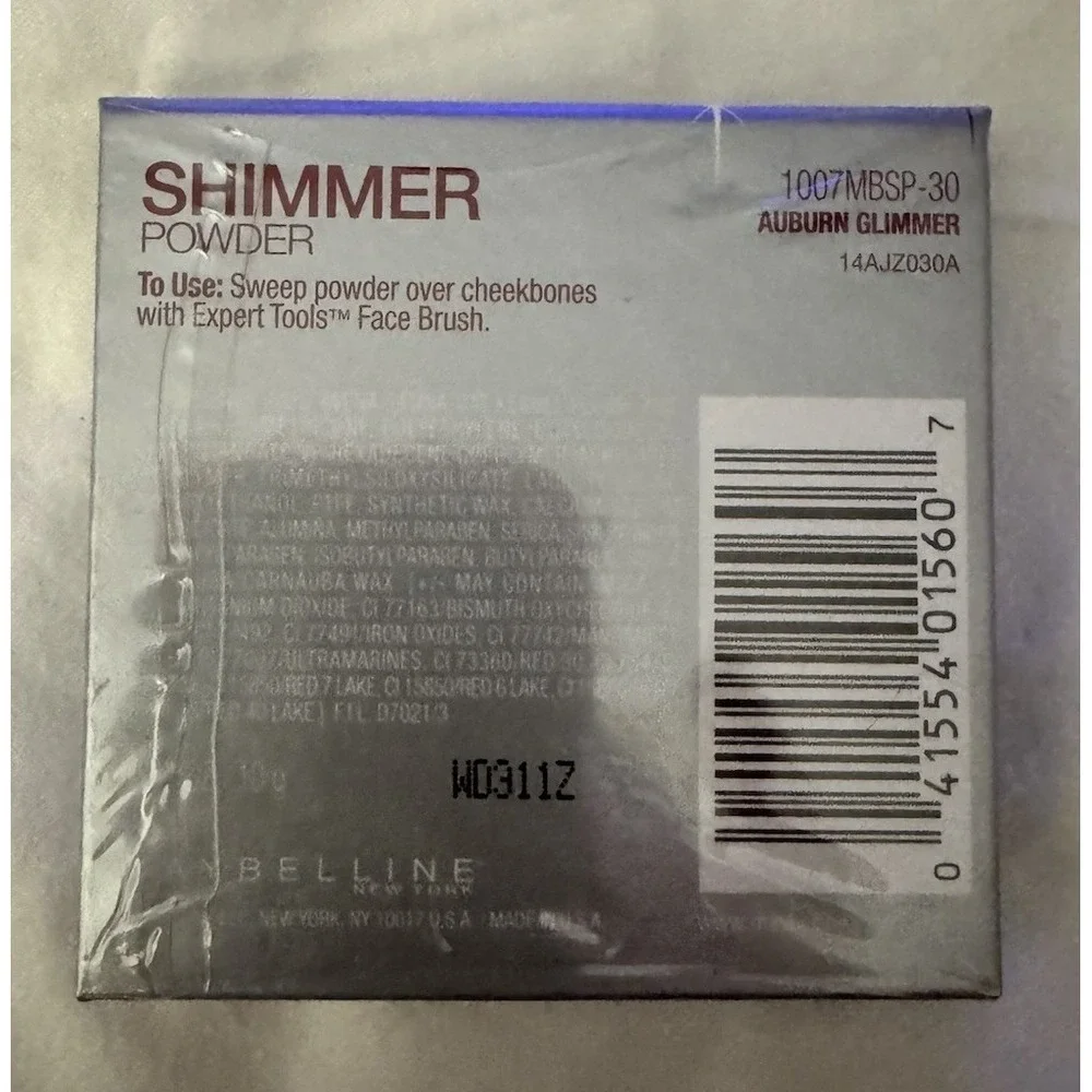 Maybelline Shimmer Powder 1007MBSP-30 AUBURN GLIMMER New Sealed